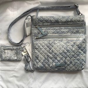 NWT Vera Bradley Park Lace Hipster + Zip ID set